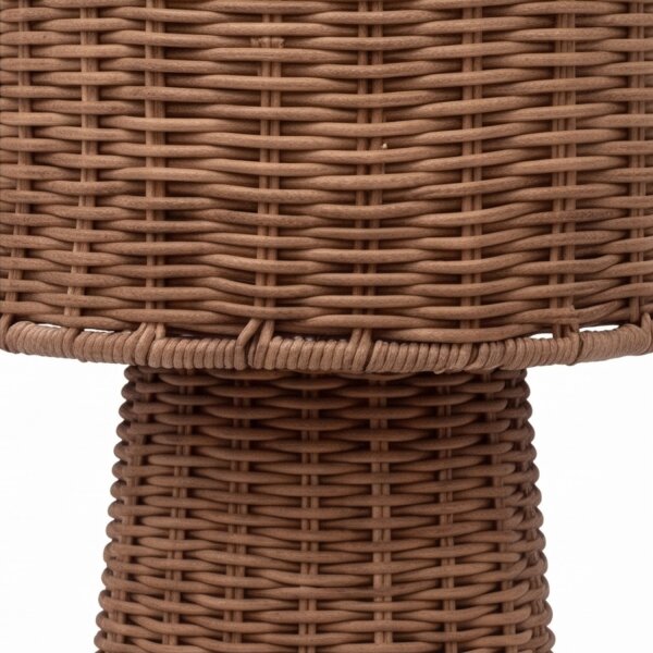 LED Akku Tischlampe dimmbar 3000 K IP54 Outdoor Rattan