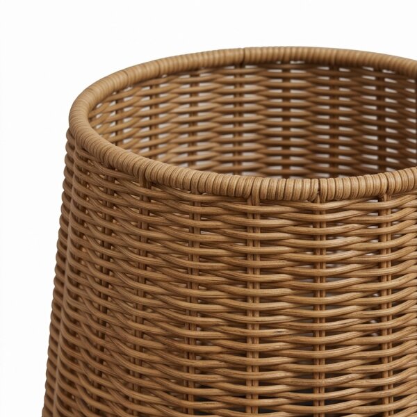 LED Akku Stehlampe dimmbar IP54 3000 K 109 cm Rattan