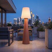 LED Akku Stehleuchte dimmbar IP65 3000-6500 K Senfgelb