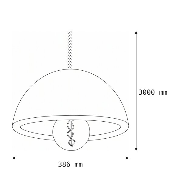 LED Akku Hängelampe Außen Weiß dimmbar IP54 Ø38cm 20h