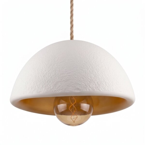 LED Akku Hängelampe Außen Beige dimmbar IP54 Ø38 cm 20h