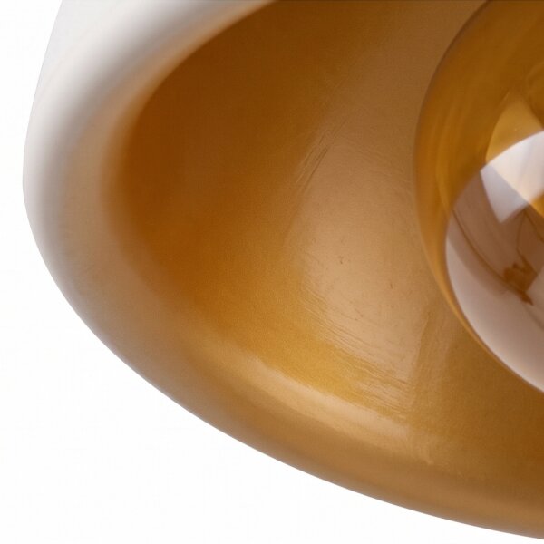LED Akku Hängelampe Außen Beige dimmbar IP54 Ø38 cm 20h