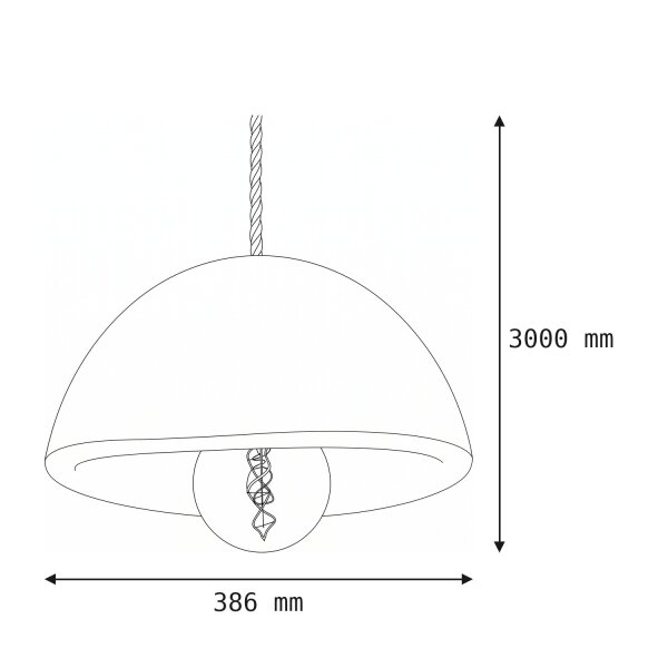 LED Akku Hängelampe Außen Beige dimmbar IP54 Ø38 cm 20h
