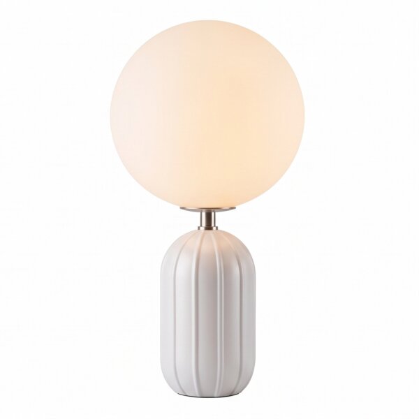 LED Akku Tischleuchte Beige IP54 dimmbar 3000 K 51 cm