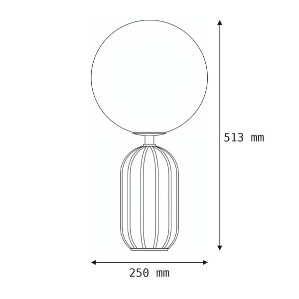 LED Akku Tischleuchte Beige IP54 dimmbar 3000 K 51 cm