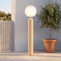 LED Akku Stehlampe dimmbar Senfgelb IP54 3000 K 153 cm