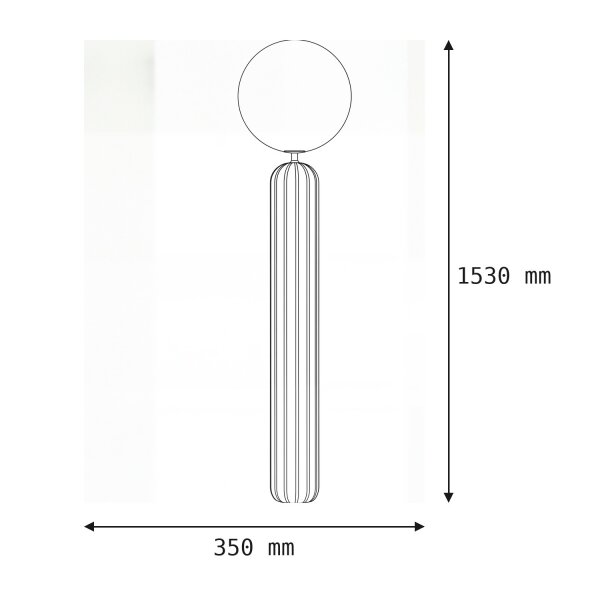 LED Akku Stehlampe dimmbar Olivgrün IP54 3000 K 153 cm