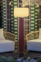 LED Solar Stehlampe Akku Bordeaux dimmbar IP65 3000 K