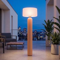 LED Solar Stehleuchte Akku Senfgelb dimmbar IP65 3000 K