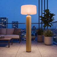 LED Solar Stehleuchte Akku Olivgrün dimmbar IP65 3000 K