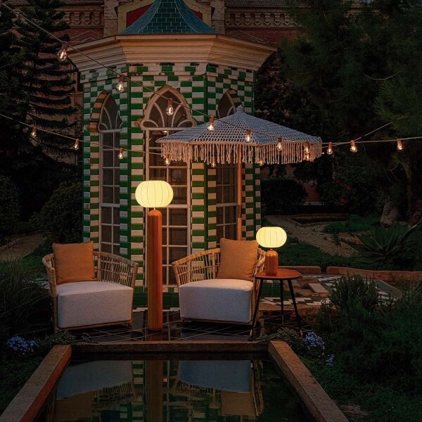 LED Akku Tischlampe Solar dimmbar Bordeaux IP65 3000K