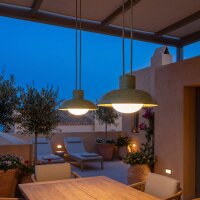 LED Akku Hängelampe dimmbar Grün IP54 3000 K...