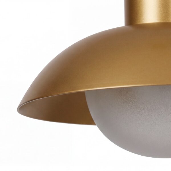 LED Akku Hängelampe dimmbar Senfgelb IP54 3000 K Ø20 cm