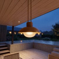 LED Akku Hängelampe dimmbar Senfgelb IP54 3000 K...