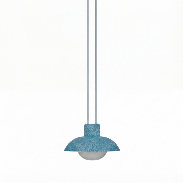 LED Akku Pendelleuchte dimmbar Blau IP54 3000 K Ø20 cm
