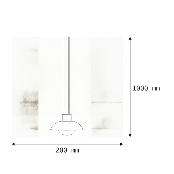 LED Akku Pendelleuchte dimmbar Blau IP54 3000 K Ø20 cm
