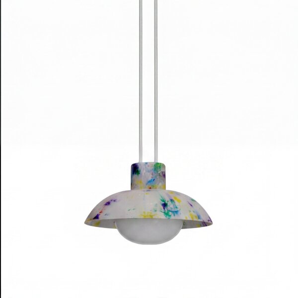 LED Akku Hängelampe dimmbar Bunt IP54 3000K Ø20cm rund
