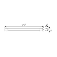 LED Feuchtraumleuchte IP65 6500 K 4920 lm 151 cm lang