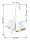 Suspension Blanc Or Tissu 3xE27 Rétro Table à manger