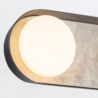 LED Wandlampe Alabaster Glas Metall B: 59,1 cm...