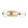 LED Badlampe Kugelschirm Metall Glas IP44 B: 63,1 cm in Gold