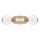 LED Badlampe Kugelschirm Metall Glas IP44 B: 63,1 cm in Gold