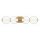 Wandleuchte LED B: 75,6 cm 3000 K IP44 Badezimmer in Gold
