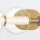Wandleuchte LED B: 75,6 cm 3000 K IP44 Badezimmer in Gold