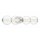 LED Wandlampe Bad Metall Glas B: 75,6 cm IP44 Kugelschirm