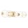LED Wandlampe IP44 96,7 cm breit 3000 K Metall Glas Bad