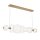 Hängelampe LED B: 142,1 cm groß Metall Glas in Gold