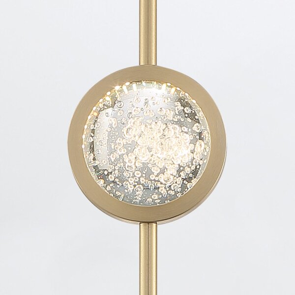 Hängeleuchte LED Metall Glas H: max. 264,5 cm 3000 K