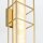 LED Wandlampe Alabaster Metall IP44 61 cm hoch 3000 K Bad