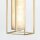 LED Wandlampe Alabaster Metall IP44 61 cm hoch 3000 K Bad