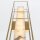 LED Wandlampe Alabaster Metall IP44 61 cm hoch 3000 K Bad