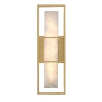 Badezimmerleuchte LED Metall Alabaster H: 40,6 cm IP44