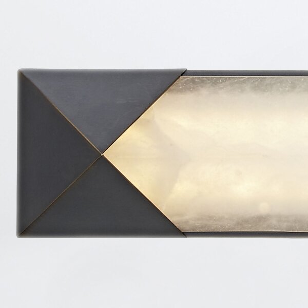 Wandleuchte LED H: 63,5 cm Metall Alabaster 3000 K