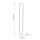 Wandleuchte LED H: 63,5 cm Metall Alabaster 3000 K