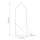 LED Wandlampe innen Alabaster Metall in Messing Antik Weiß