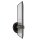 Wandlampe Glas Metall H: 38,4 cm in Bronze Antik E27