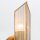 Wandlampe Glas Metall 38,4 cm hoch in Messing Antik 2x E27
