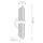 Wandlampe Glas Metall 38,4 cm hoch in Messing Antik 2x E27