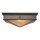 Deckenleuchte innen Metall Glas 37,1 cm breit 2x E27