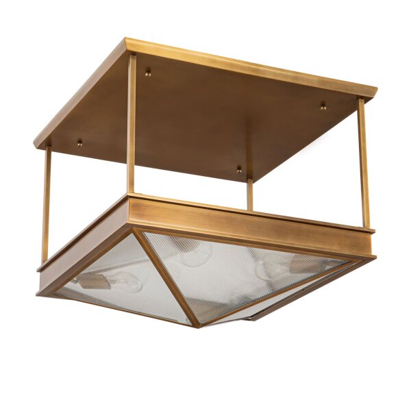 Deckenleuchte Metall Glas 48,3 cm breit 4xE17 Art Déco