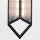 Pendelleuchte Art Déco Metall Riffelglas in Bronze Antik