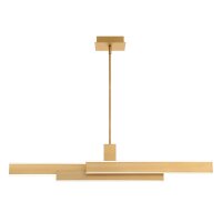 LED Pendelleuchte Metall in Gold B: 114,5 cm Modern Design