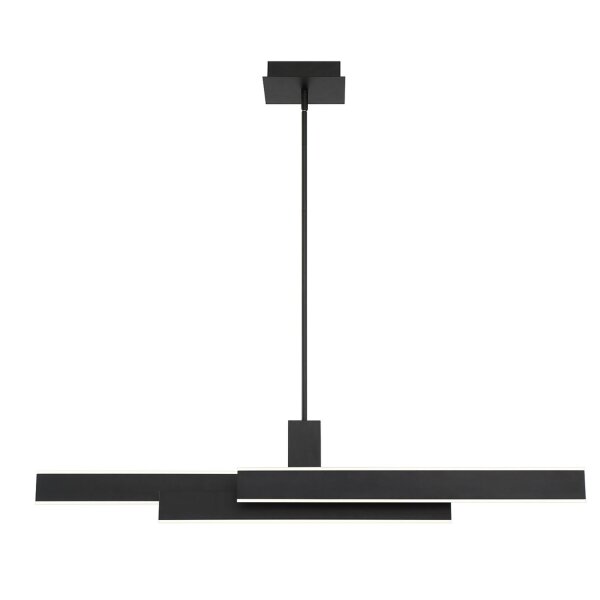 LED Hängelampe Schwarz B: 114,5 cm Metall Modern 3000K