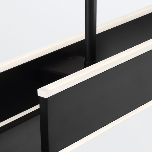 LED Hängelampe Schwarz B: 114,5 cm Metall Modern 3000K
