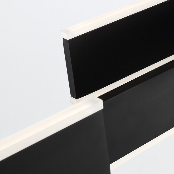 LED Hängelampe Schwarz B: 114,5 cm Metall Modern 3000K
