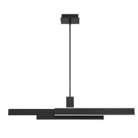 LED Hängelampe Schwarz B: 114,5 cm Metall Modern 3000K